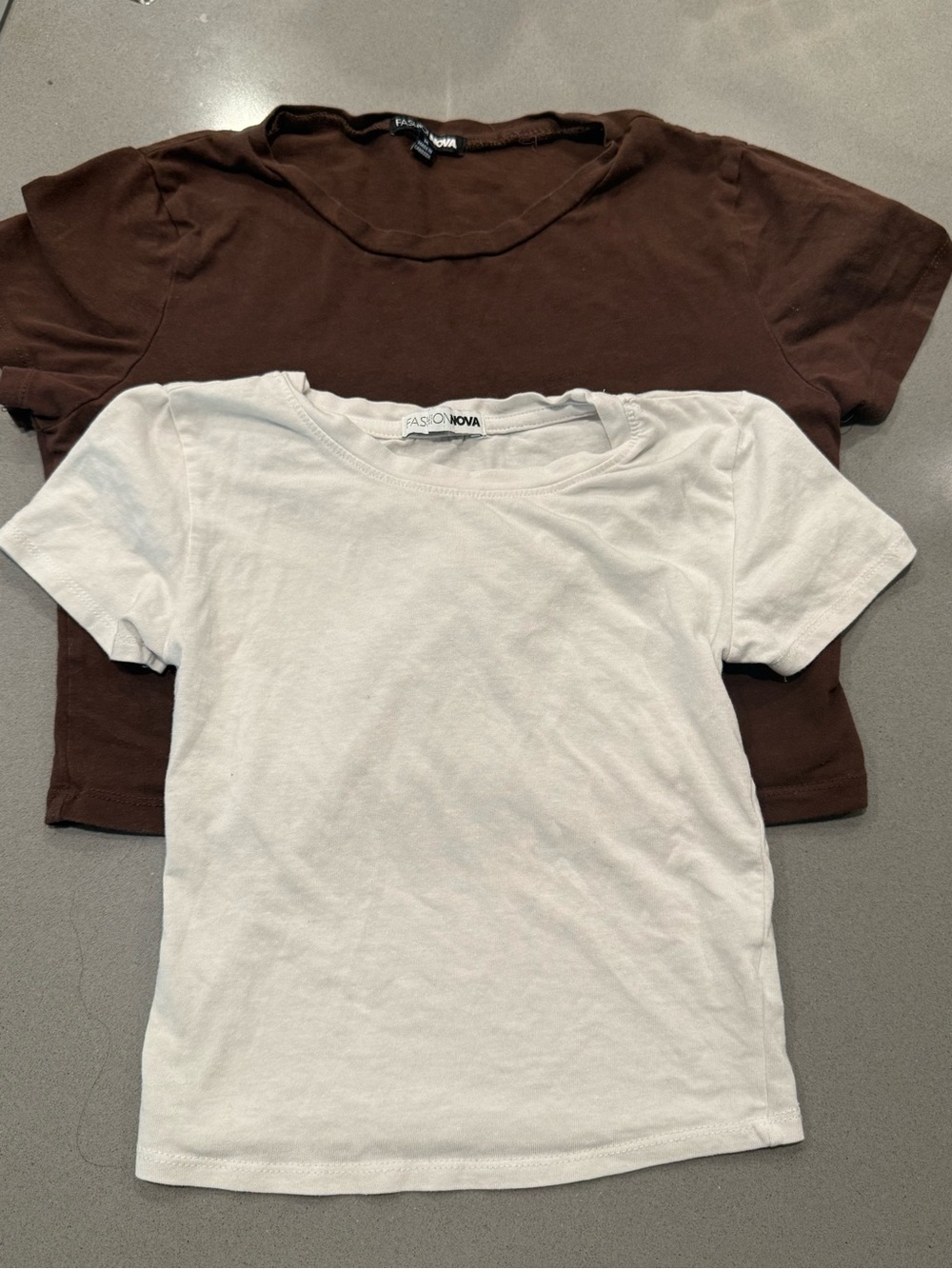 Crop Top Bundle Brown and White